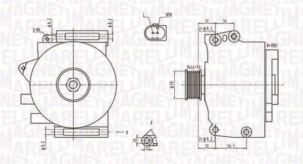 MAGNETI MARELLI Generaator 063731701010